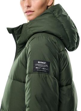 Chaqueta Ecoalf Lenox Long Verde Para Mujer