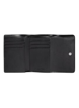 Cartera Calvin Klein Trifold Negra para Mujer