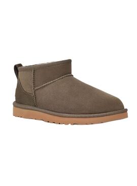 Botines UGG Classic Ultra Mini Verde para Mujer