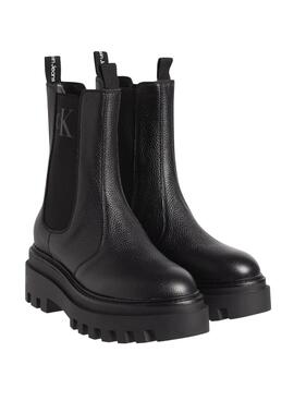 Botas Calvin Klein Chelsea Negras Para Mujer