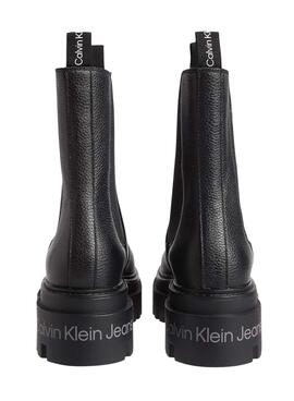 Botas Calvin Klein Chelsea Negras Para Mujer