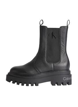 Botas Calvin Klein Chelsea Negras Para Mujer