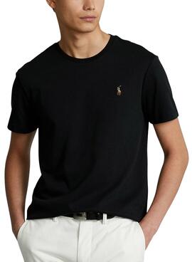 Camiseta Polo Ralph Lauren Regular Negro Hombre