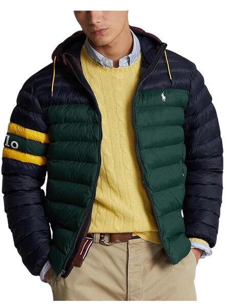 dolor de cabeza Reunión Ingresos Chaqueta Polo Ralph Lauren College Verde Hombre