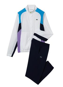 Chándal Lacoste Sport Colorblock Marino Hombre