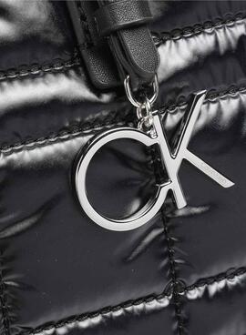 Bolso Calvin Klein Shopper Negro Para Mujer