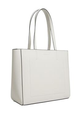 Shopper Calvin Klein Sculpted Blanco Para Mujer