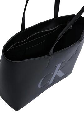 Shopper Calvin Klein Sculpted Negro Para Mujer