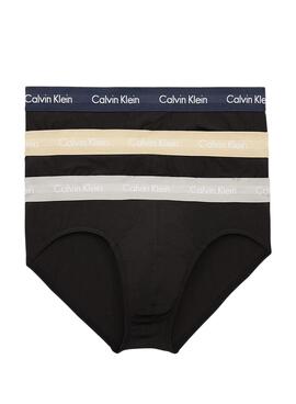 Pack 3 Calzoncillos Calvin Klein Slips Negros 