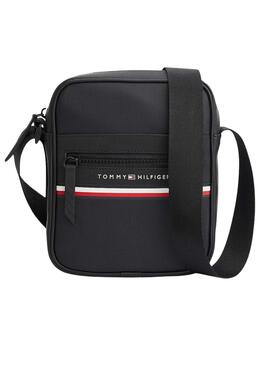 Bolso Tommy Hilfiger Stripe Negro Para Hombre