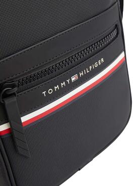 Bolso Tommy Hilfiger Stripe Negro Para Hombre