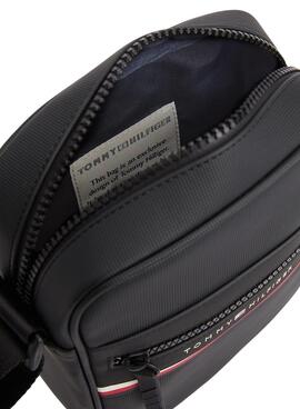 Bolso Tommy Hilfiger Stripe Negro Para Hombre
