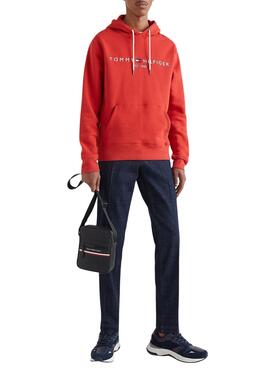 Bolso Tommy Hilfiger Stripe Negro Para Hombre