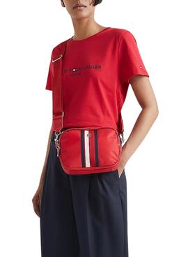 Bandolera Tommy Hilfiger Poppy Rojo Para Mujer