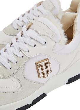 Zapatillas Tommy Hilfiger Running Blancas Mujer