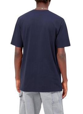 Camiseta Carhartt Script Azul Marino para Hombre