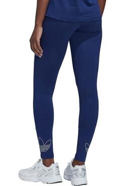 Leggings Adidas Trefoil Marina Para Mujer