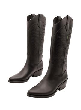 Bota Cowboy Dakota Boots Negra para Mujer