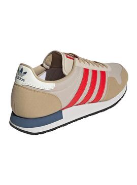 Zapatillas Adidas USA 84 Para Hombre Camel 