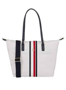 Bolso Tommy Hilfiger Poppy Tote para Mujer Blanco