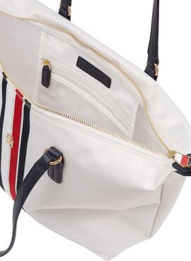 Bolso Tommy Hilfiger Poppy Tote para Mujer Blanco