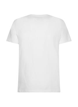 Camiseta Tommy Hilfiger Flag Arch Hombre Blanca