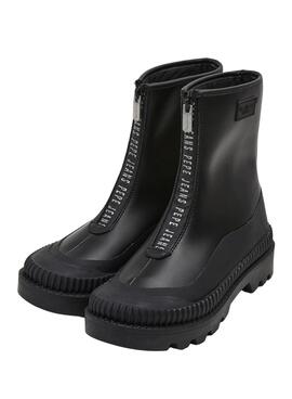 Botines Pepe Jeans Gum Zip para Mujer Negro