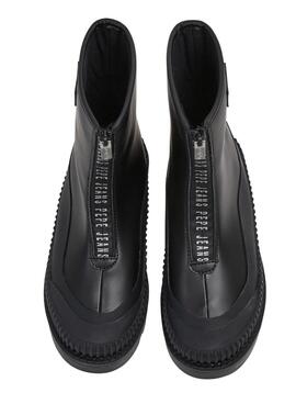 Botines Pepe Jeans Gum Zip para Mujer Negro