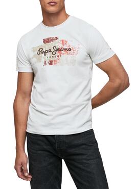 Camiseta Pepe Jeans Pintura Scotty Hombre Blanca