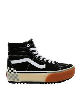 Zapatillas Vans UA Sk8 Hi Checkerboard Negras 