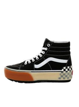 Zapatillas Vans UA Sk8 Hi Checkerboard Negras 