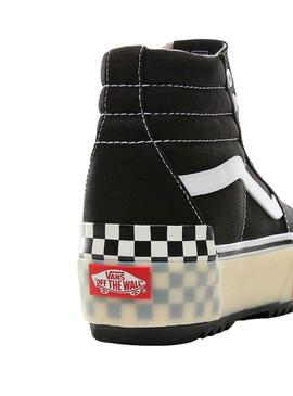 Zapatillas Vans UA Sk8 Hi Checkerboard Negras 