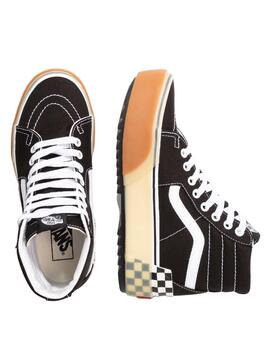 Zapatillas Vans UA Sk8 Hi Checkerboard Negras 