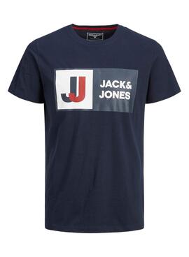 Camiseta Jack And Jones Logan para Niño Marina