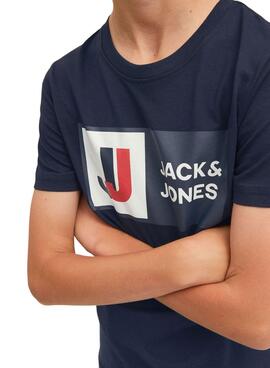 Camiseta Jack And Jones Logan para Niño Marina
