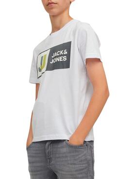 Camiseta Jack And Jones Logan para Niño Blanca