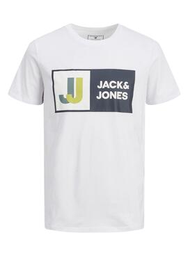 Camiseta Jack And Jones Logan para Niño Blanca