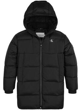 Chaqueta Calvin Klein Essential Capucha Niño Negra