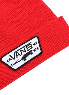 Gorro Vans Milford para Niño y Niña Rojo