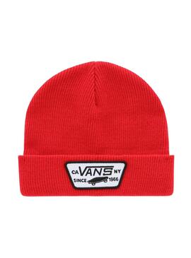 Gorro Vans Milford para Niño y Niña Rojo