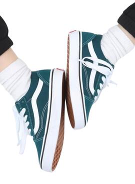 Zapatillas Vans Old Skool para Niña y Niño Verde