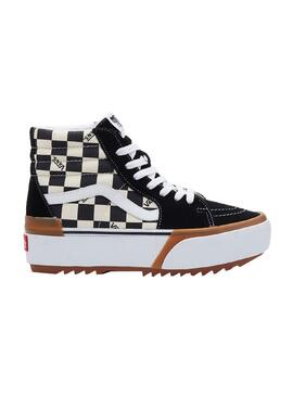 Zapatillas Vans UA SK8-Hi Negro Y Blanco Mujer