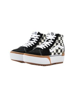 Zapatillas Vans UA SK8-Hi Negro Y Blanco Mujer