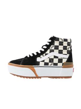 Zapatillas Vans UA SK8-Hi Negro Y Blanco Mujer