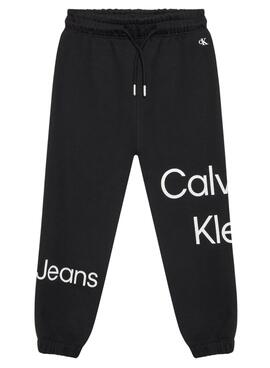 Chándal Calvin Klein Bold Para Niña Negro 