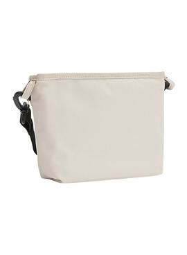 Bolso Calvin Klein Logo Bandolera Para Niña Beige