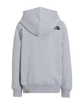 Sudadera The North Face Box Logo Niño y Niña Gris