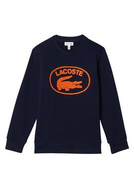 Sudadera Lacoste Contraste para Niño y Niña Marina