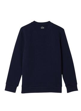 Sudadera Lacoste Contraste para Niño y Niña Marina