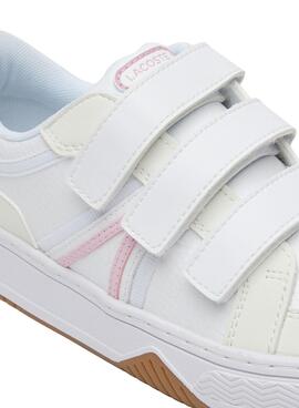 Zapatillas Lacoste L001 Velcro para Mini Blanca
